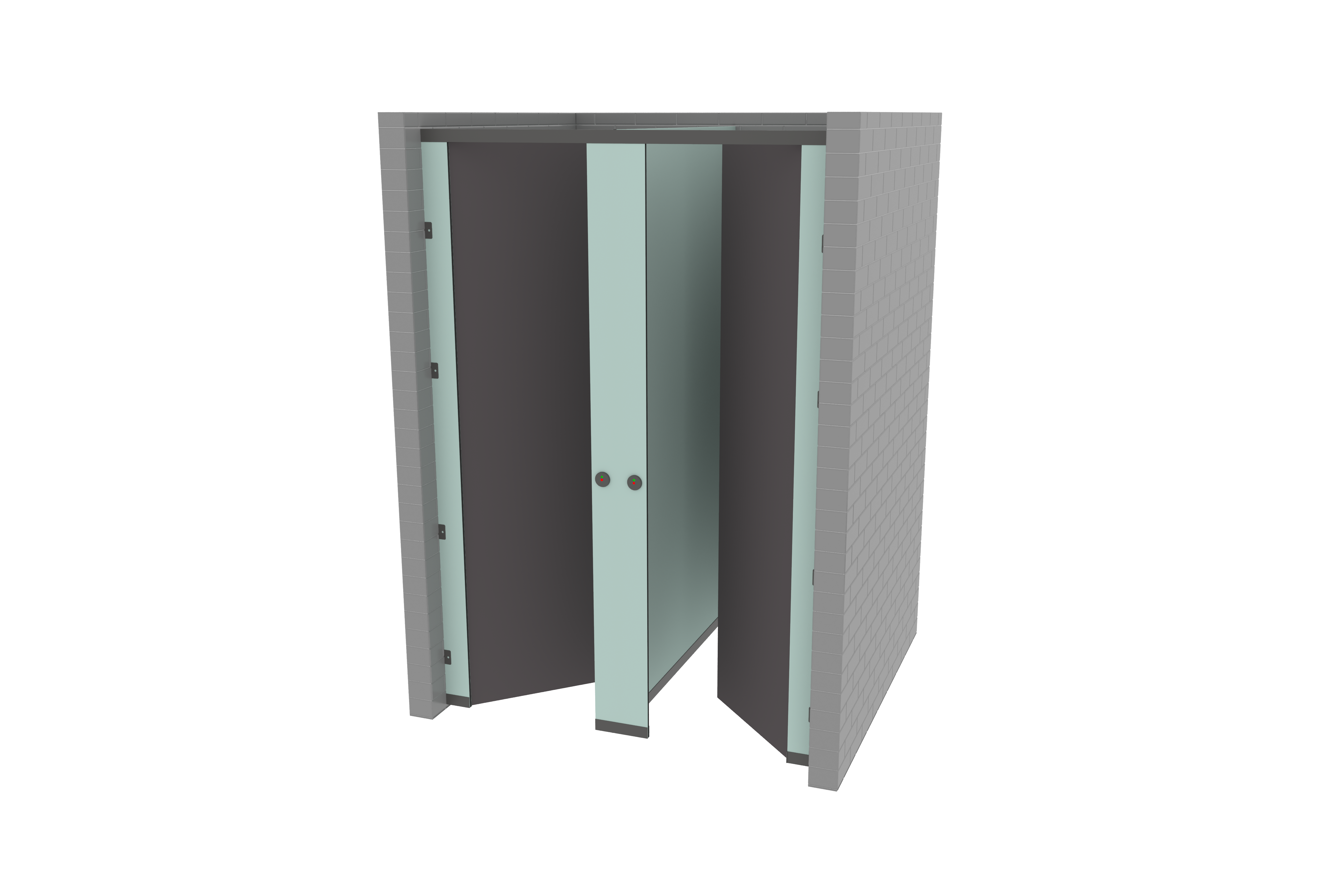 Double Enclosed - Wall Hung Doors